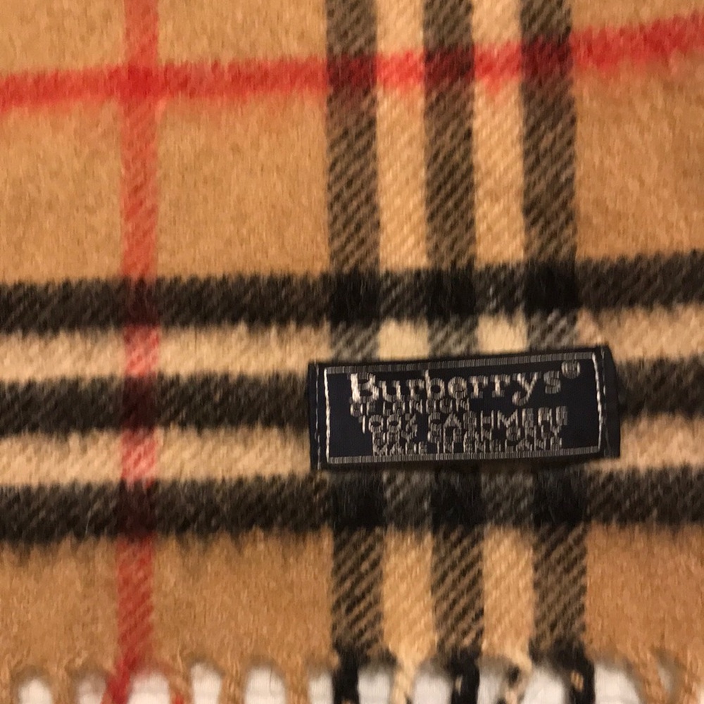 Burberry Checked Cashmere Scarf